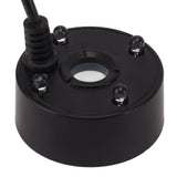 Mist Maker USB Colorful LED Lights 5V Ultra Sound Fountain Atomizer for Pond Rockery Fish Tank Sink Black - Close-Up Angle