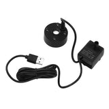 Mist Maker USB Fog Maker with Pump LED Colorful Lighting Fountain Atomizer Humidifier 5V Fog Machine for Pond Garden Office Black