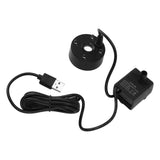 Mist Maker USB Fog Maker with Pump LED Colorful Lighting Fountain Atomizer Humidifier 5V Fog Machine for Pond Garden Office Black - Extra Image