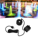 Mist Maker USB Fog Maker with Pump LED Colorful Lighting Fountain Atomizer Humidifier 5V Fog Machine for Pond Garden Office Black - Extra Image