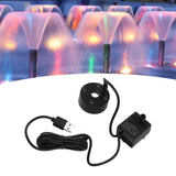 Mist Maker USB Fog Maker with Pump LED Colorful Lighting Fountain Atomizer Humidifier 5V Fog Machine for Pond Garden Office Black - Extra Image
