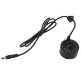 Mist Maker 12LED Beads Colorful DC 5V Interface Waterproof Ultrasound Water Fountain Fogger for Pond Halloween Party - Side View