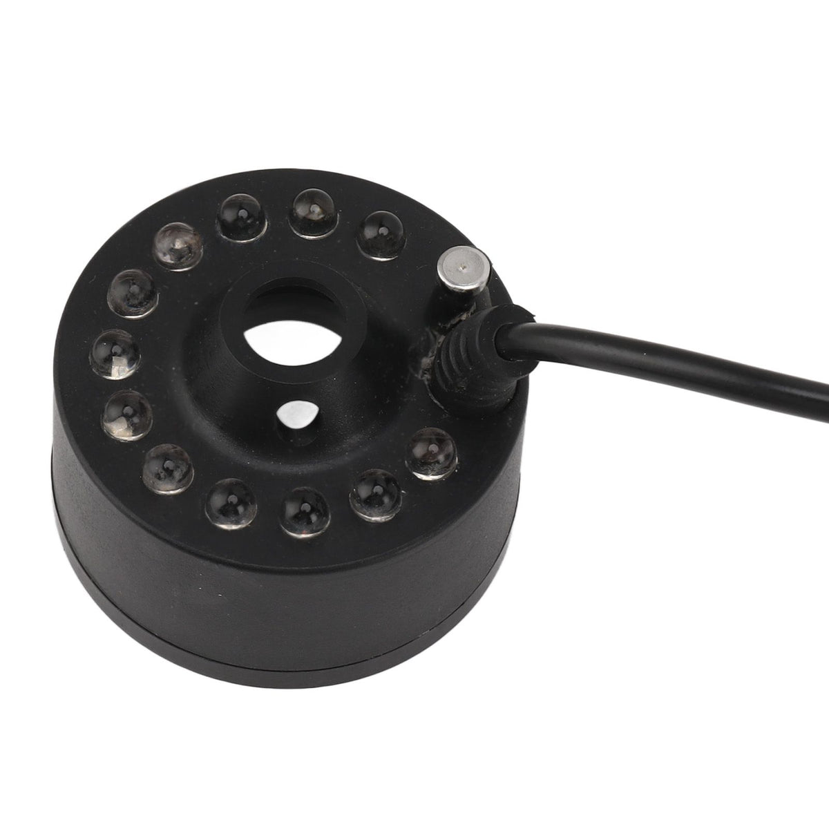 Mist Maker 12LED Beads Colorful DC 5V Interface Waterproof Ultrasound Water Fountain Fogger for Pond Halloween Party