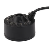 Mist Maker 12LED Beads Colorful DC 5V Interface Waterproof Ultrasound Water Fountain Fogger for Pond Halloween Party - Close-Up Angle