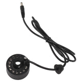 Mist Maker 12LED Beads Colorful DC 5V Interface Waterproof Ultrasound Water Fountain Fogger for Pond Halloween Party - Low Angle