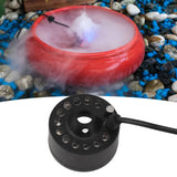 Mist Maker 12LED Beads Colorful DC 5V Interface Waterproof Ultrasound Water Fountain Fogger for Pond Halloween Party