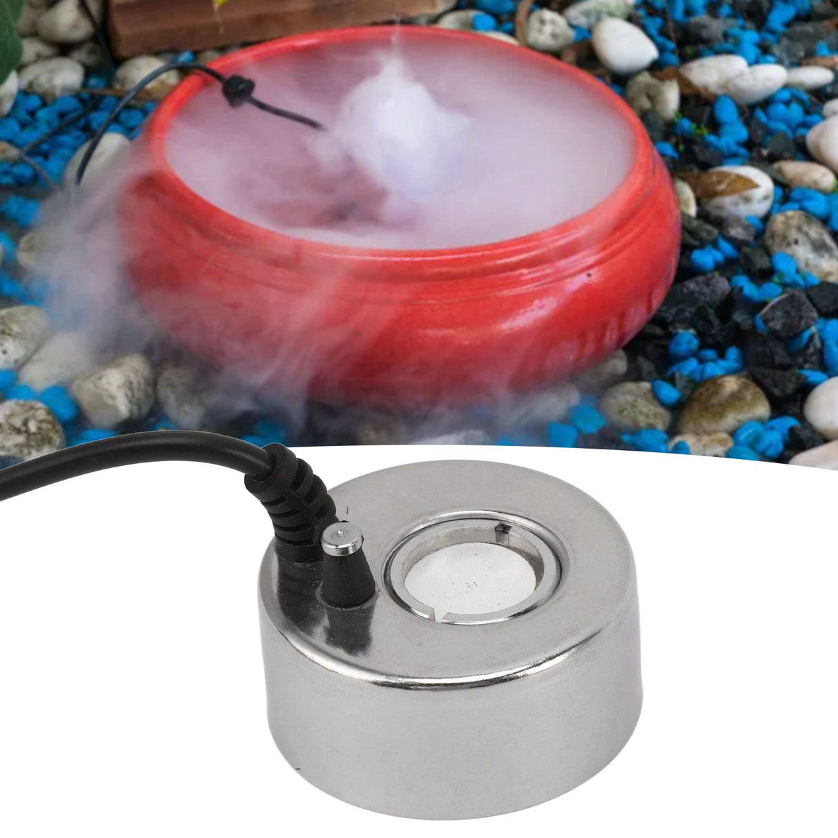 Mist Maker DC 5V Interface Indoor Fountain Landscape Atomizer Humidifier Fog Making Machine for Rockery Fishtank Birdbath Decor