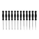 Carburator Adjusting Kit with 12 Screwdrivers 1 String Steel Brush Comfort Grip Carburetor Repair Tools for 2 Cycle Carburetor Engines Trimmer - Front View