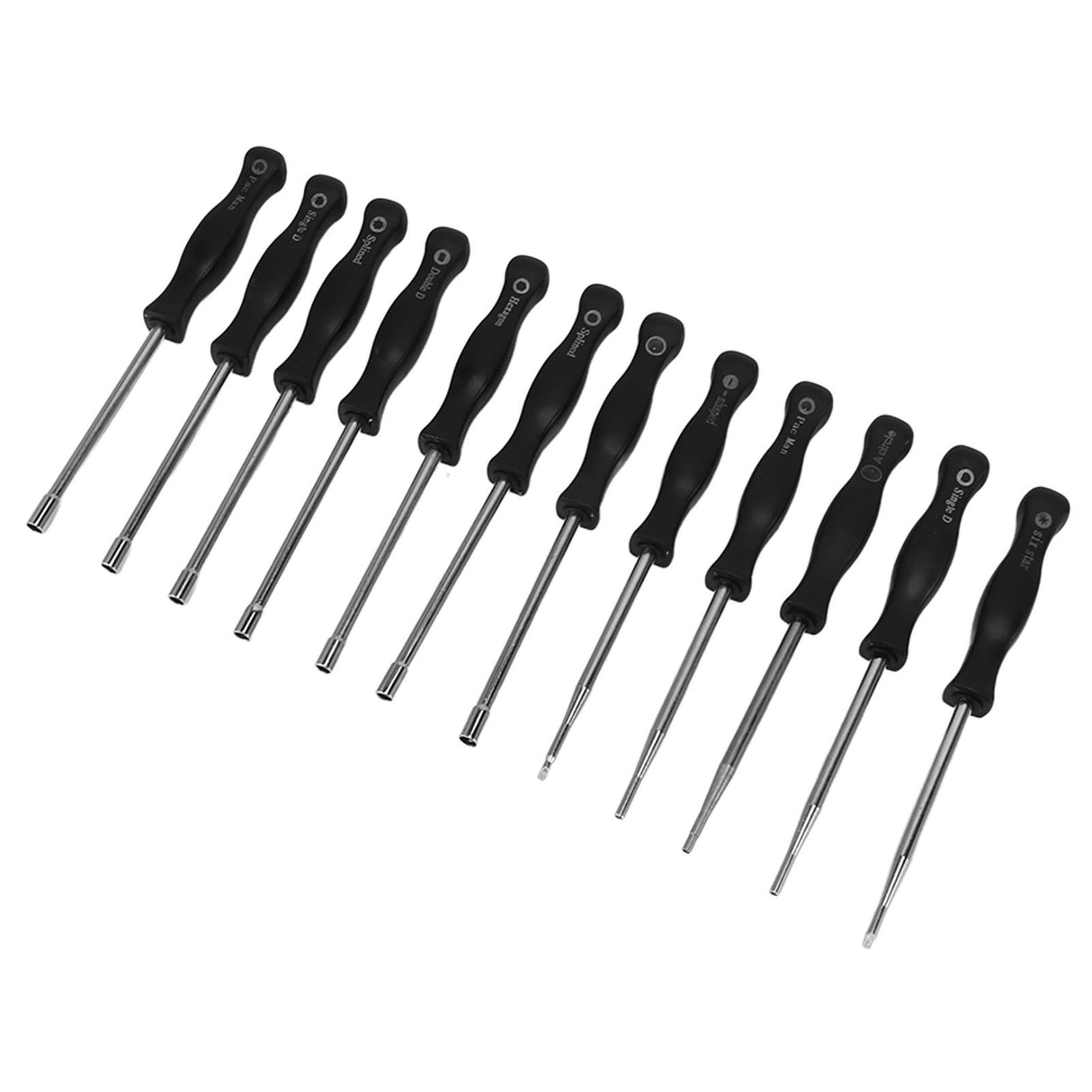 Carburator Adjusting Kit with 12 Screwdrivers 1 String Steel Brush Comfort Grip Carburetor Repair Tools for 2 Cycle Carburetor Engines Trimmer