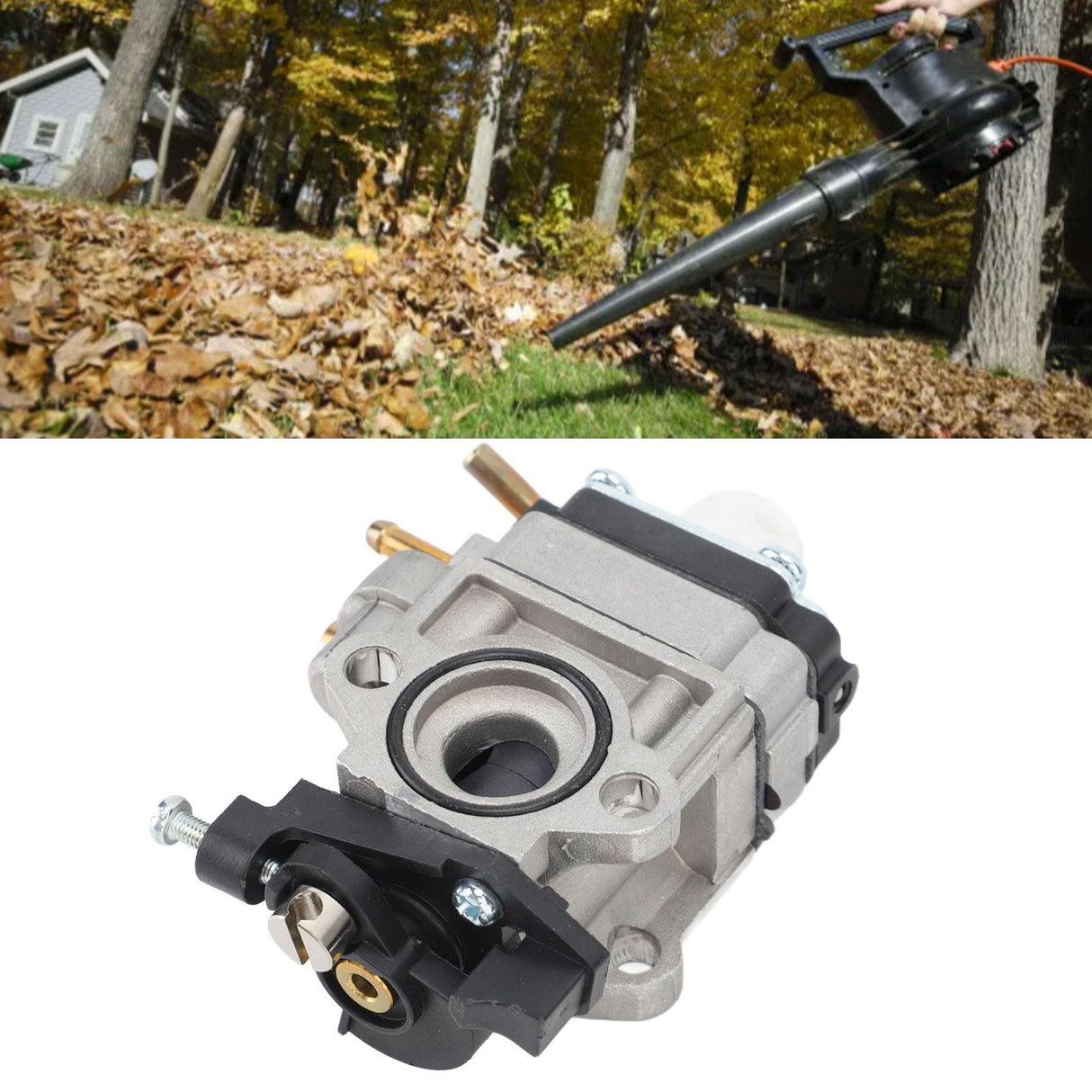 Blower Carburetor Aluminum Blower Carburetor Replacement for Ryobi RY25AXB 25cc Gas Jet Fan Blower