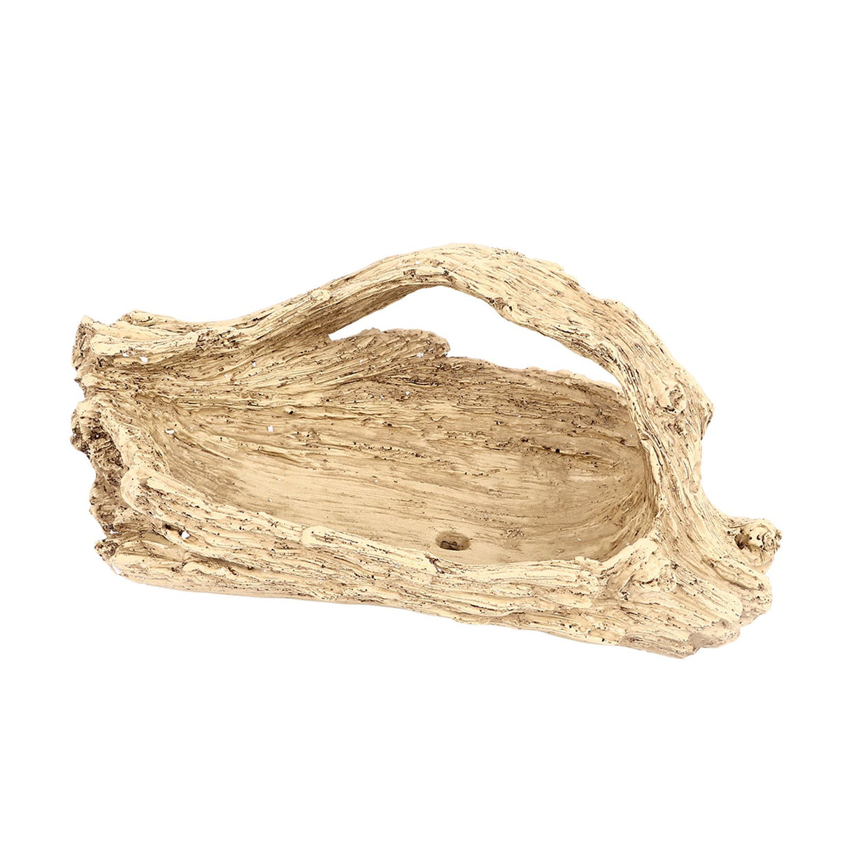 Artificial Driftwood Succulent Planter Faux Wood Resin Succulent Planter for Windowsill Desktop Coffee Table