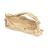 Artificial Driftwood Succulent Planter Faux Wood Resin Succulent Planter for Windowsill Desktop Coffee Table - 45-Degree Angle