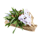 Artificial Driftwood Succulent Planter Faux Wood Resin Succulent Planter for Windowsill Desktop Coffee Table