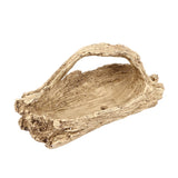 Artificial Driftwood Succulent Planter Faux Wood Resin Succulent Planter for Windowsill Desktop Coffee Table
