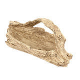 Artificial Driftwood Succulent Planter Faux Wood Resin Succulent Planter for Windowsill Desktop Coffee Table - Extra Image
