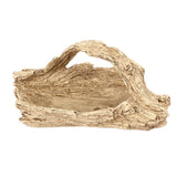 Artificial Driftwood Succulent Planter Faux Wood Resin Succulent Planter for Windowsill Desktop Coffee Table - Extra Image