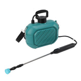 Battery Powered Sprayer 5L Rechargeable Portable Electric Garden Sprayer with Telescopic Wand and Shoulder Strap for Home Lawn Blue - Rear View