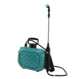 Battery Powered Sprayer 5L Rechargeable Portable Electric Garden Sprayer with Telescopic Wand and Shoulder Strap for Home Lawn Blue
