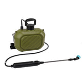 Battery Powered Sprayer 5L Rechargeable Portable Electric Garden Sprayer with Telescopic Wand and Shoulder Strap for Home Lawn Green