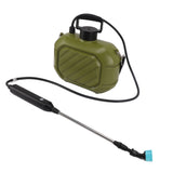 Battery Powered Sprayer 5L Rechargeable Portable Electric Garden Sprayer with Telescopic Wand and Shoulder Strap for Home Lawn Green