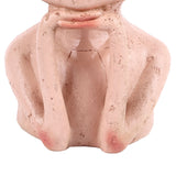 Head Planter Resin Unique Succulent Flower Pot Open Eyed Alien Face Planter Desktop Ornament with Drainage Hole for Indoor Outdoor Decoration - Extra Image