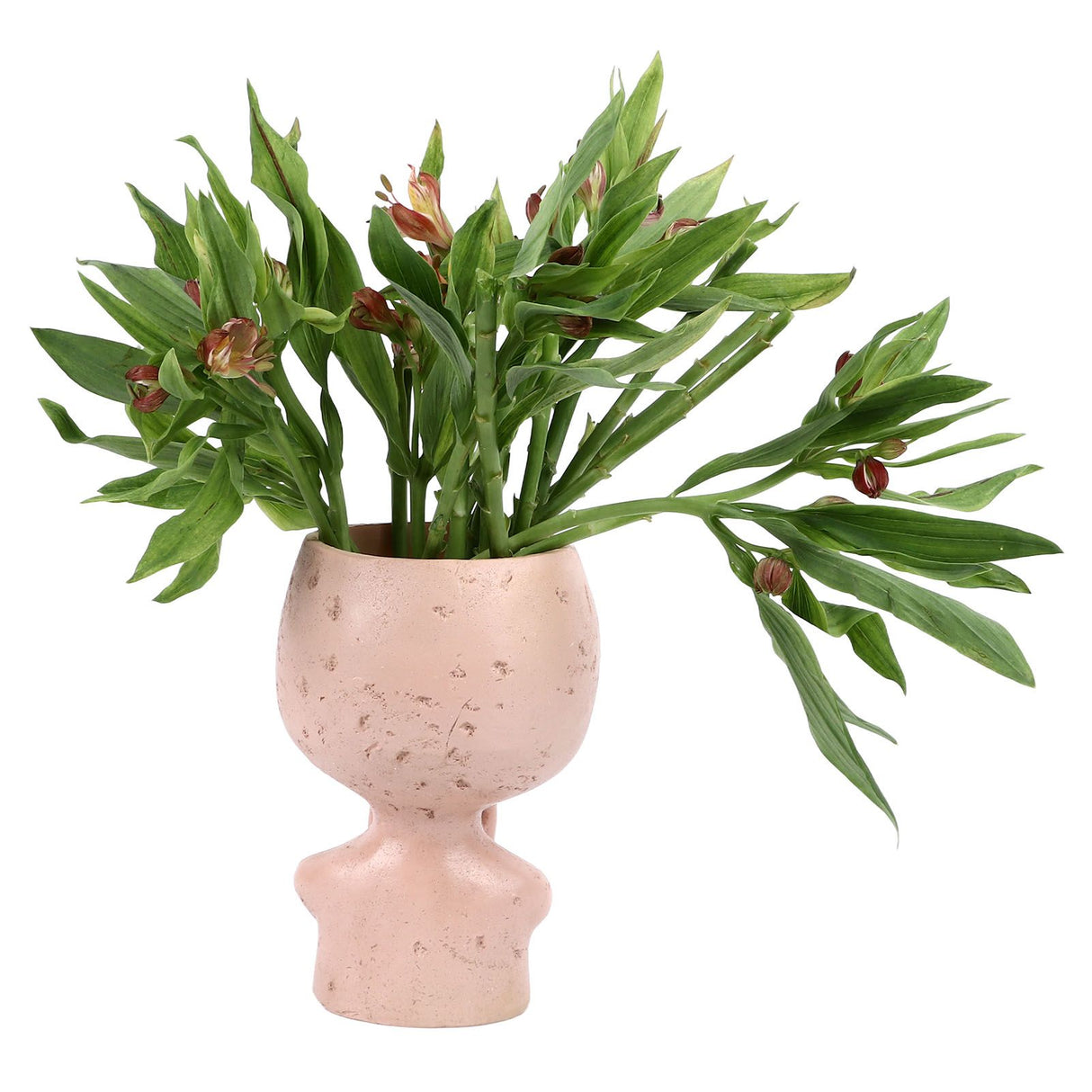 Head Planter Resin Unique Succulent Flower Pot Open Eyed Alien Face Planter Desktop Ornament with Drainage Hole for Indoor Outdoor Decoration