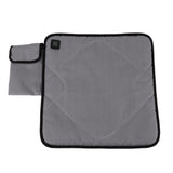 Portable Heated Seat Cushion USB Heated Seat Cushion Adjustable Temperature Heated Chair Cushion for Fishing Camping Light Gray