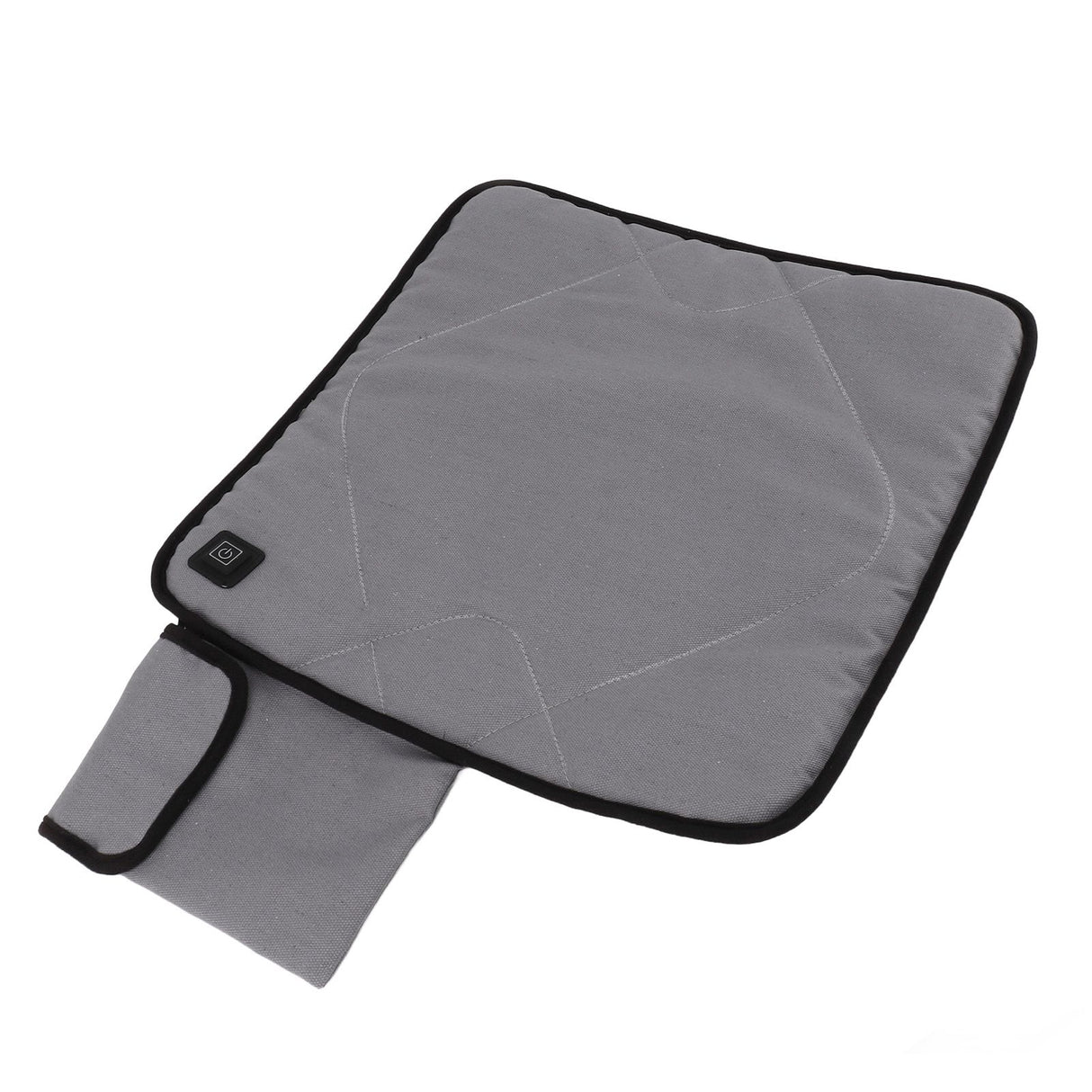 Portable Heated Seat Cushion USB Heated Seat Cushion Adjustable Temperature Heated Chair Cushion for Fishing Camping Light Gray