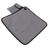 Portable Heated Seat Cushion USB Heated Seat Cushion Adjustable Temperature Heated Chair Cushion for Fishing Camping Light Gray - Close-Up Angle