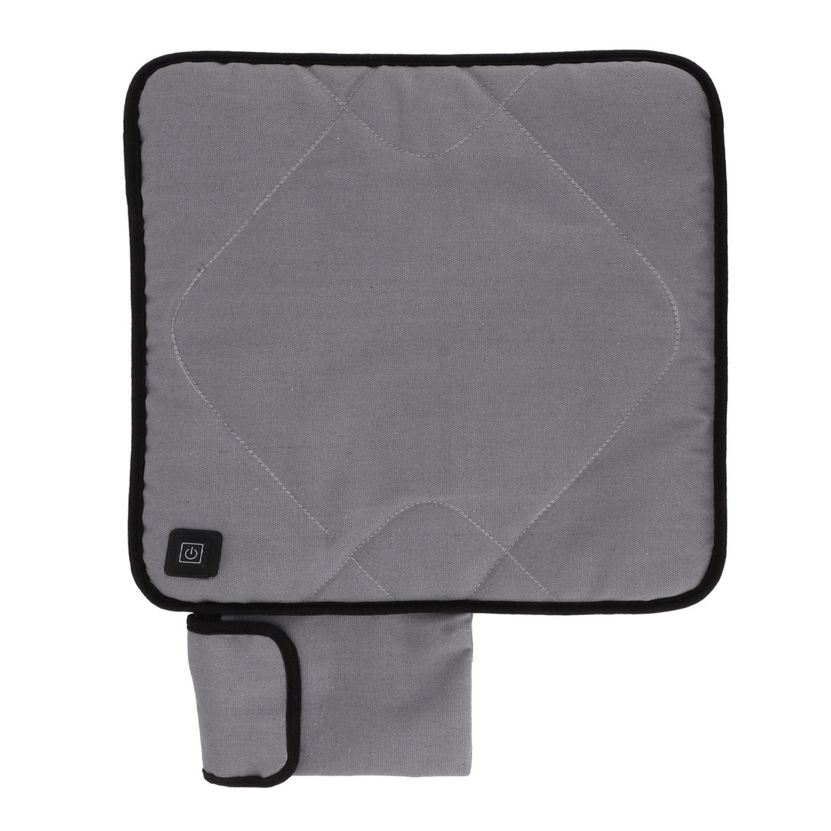Portable Heated Seat Cushion USB Heated Seat Cushion Adjustable Temperature Heated Chair Cushion for Fishing Camping Light Gray
