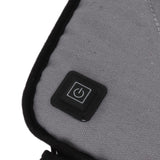 Portable Heated Seat Cushion USB Heated Seat Cushion Adjustable Temperature Heated Chair Cushion for Fishing Camping Light Gray - Extra Image