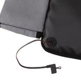 Portable Heated Seat Cushion USB Heated Seat Cushion Adjustable Temperature Heated Chair Cushion for Fishing Camping Light Gray - Extra Image