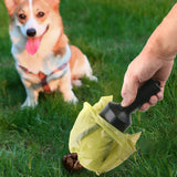 Dog Poop Scooper Portable Efficient Hygienic Plastic Dog Waste Picker for Outdoor Walking A Dog