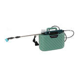 Electric Plant Sprayer Battery Powered 5L with 3 Nozzles Retractable Wand Adjustable Shoudler Strap Garden Sprayer for Lawn Green