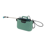 Electric Plant Sprayer Battery Powered 5L with 3 Nozzles Retractable Wand Adjustable Shoudler Strap Garden Sprayer for Lawn Green - Side View