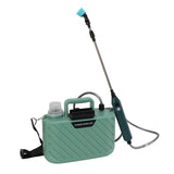 Electric Plant Sprayer Battery Powered 5L with 3 Nozzles Retractable Wand Adjustable Shoudler Strap Garden Sprayer for Lawn Green