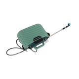Electric Plant Sprayer Battery Powered 5L with 3 Nozzles Retractable Wand Adjustable Shoudler Strap Garden Sprayer for Lawn Green - Low Angle