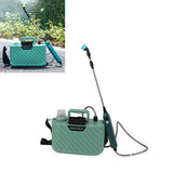 Electric Plant Sprayer Battery Powered 5L with 3 Nozzles Retractable Wand Adjustable Shoudler Strap Garden Sprayer for Lawn Green - Extra Image