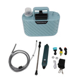 Electric Plant Sprayer Battery Powered 5L with 3 Nozzles Retractable Wand Adjustable Shoudler Strap Garden Sprayer for Lawn Blue