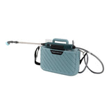 Electric Plant Sprayer Battery Powered 5L with 3 Nozzles Retractable Wand Adjustable Shoudler Strap Garden Sprayer for Lawn Blue - Side View