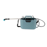Electric Plant Sprayer Battery Powered 5L with 3 Nozzles Retractable Wand Adjustable Shoudler Strap Garden Sprayer for Lawn Blue