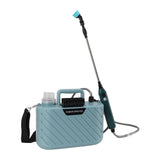 Electric Plant Sprayer Battery Powered 5L with 3 Nozzles Retractable Wand Adjustable Shoudler Strap Garden Sprayer for Lawn Blue - 45-Degree Angle