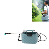Electric Plant Sprayer Battery Powered 5L with 3 Nozzles Retractable Wand Adjustable Shoudler Strap Garden Sprayer for Lawn Blue