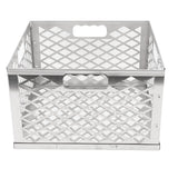 Charcoal Basket Detachable Design Portable Rugged Durable Stainless Steel Charcoal Fire Basket for Barbecue - Low Angle