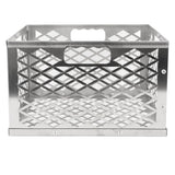 Charcoal Basket Detachable Design Portable Rugged Durable Stainless Steel Charcoal Fire Basket for Barbecue