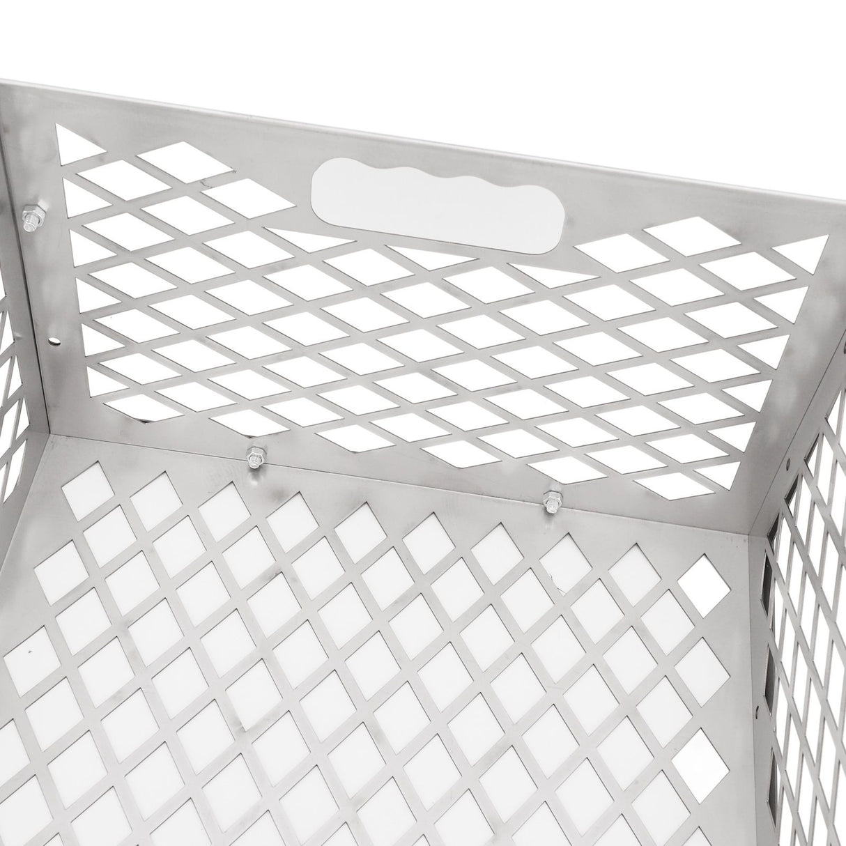 Charcoal Basket Detachable Design Portable Rugged Durable Stainless Steel Charcoal Fire Basket for Barbecue