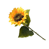 Simulation Sunflower Pastoral Style Artificial Flower False Silk Sunflower for Home Decoration Yellow - Front View