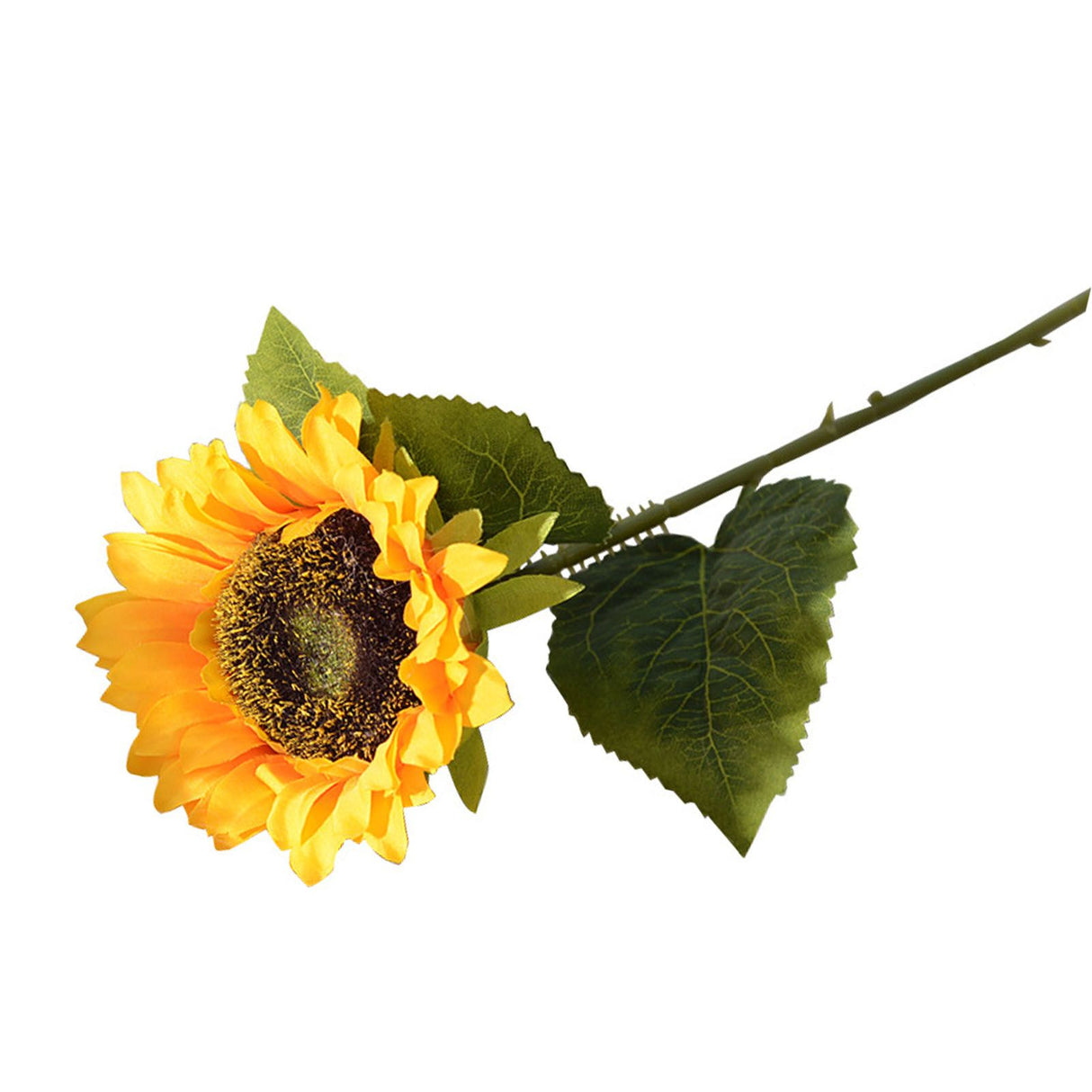 Simulation Sunflower Pastoral Style Artificial Flower False Silk Sunflower for Home Decoration Yellow