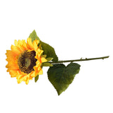 Simulation Sunflower Pastoral Style Artificial Flower False Silk Sunflower for Home Decoration Yellow
