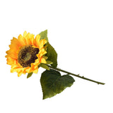 Simulation Sunflower Pastoral Style Artificial Flower False Silk Sunflower for Home Decoration Yellow